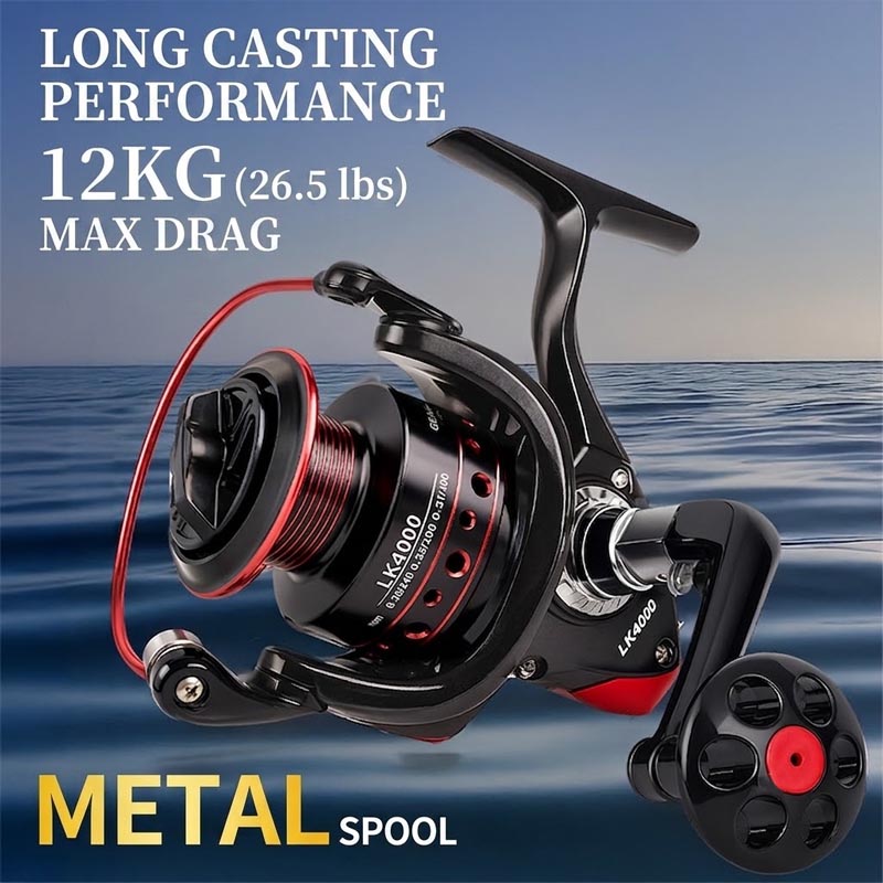 Fishing Boat Steering Wheel - Tamamen Metal Döner Balıkçılık Makarası, Tatlı
