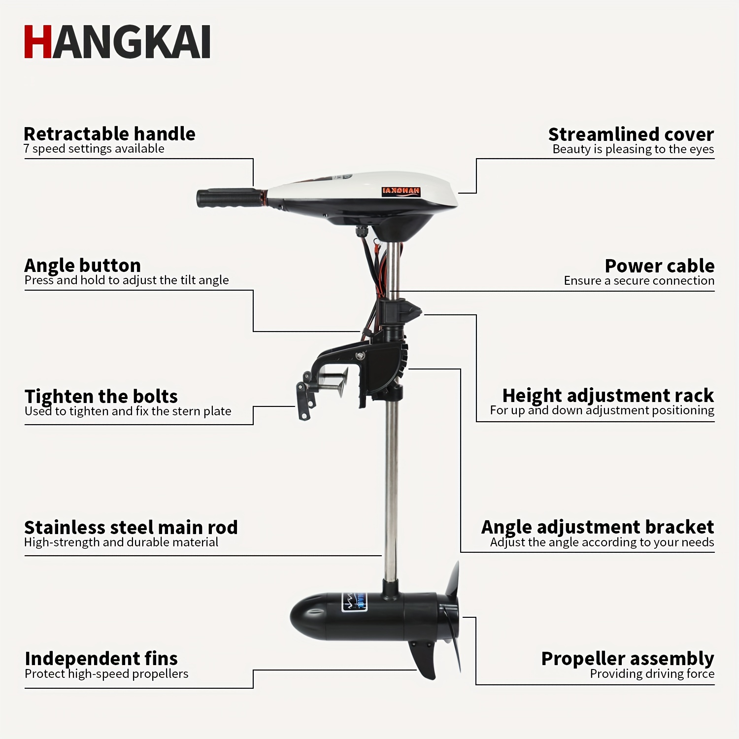 KOETSU HANGKAI 55/65 LBS İtme  - Fishing Boat Outboard Motor incelemesi ve fiyatı