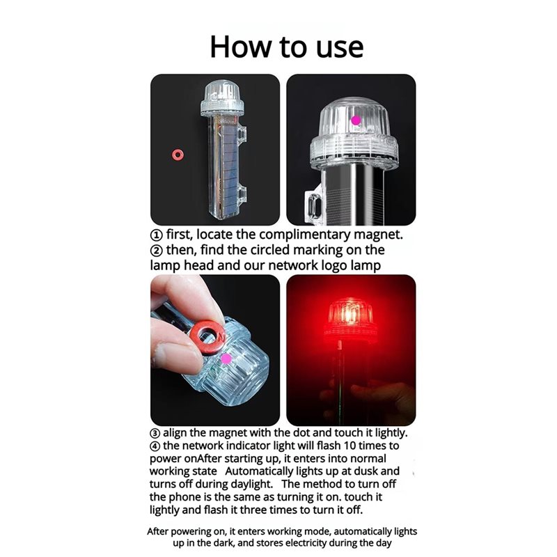 Güneş Enerjili LED Deniz Sinya - Fishing Boat Navigation Light incelemesi ve fiyatı