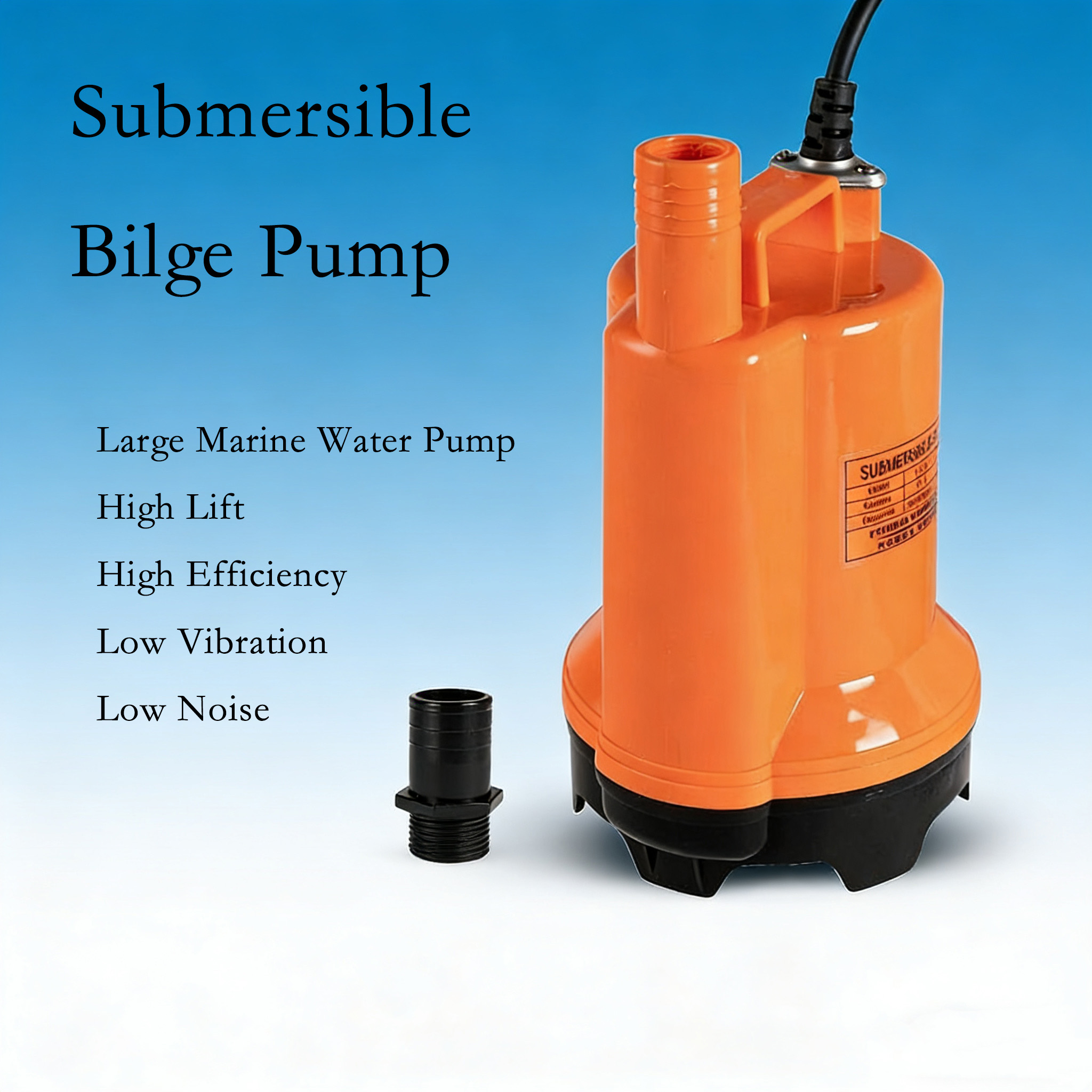12V DC Dalgıç Su Pompası, Yüks - Fishing Boat Bilge Pump incelemesi ve fiyatı